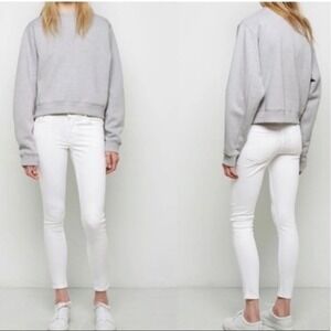 Acne Studios OPTIC White SKIN 5 Jeans Women 26 DESIGNER‎ LUXURY LOW RISE